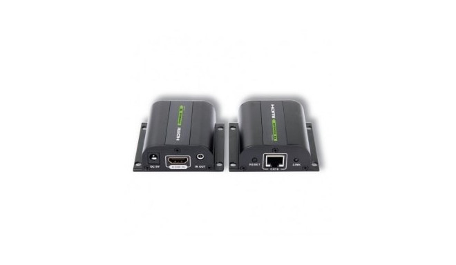 HDMI Extender Kit over Cat.5e/6/6a/7 with IR Control - Black
