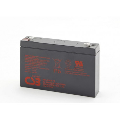 BATTERY CSB HRL634WF2 34WATT 6V 9Ah