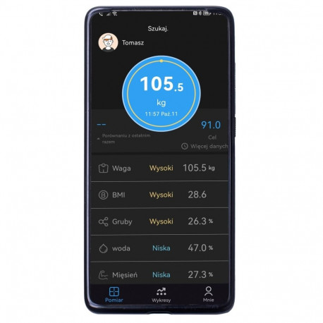 Digital Scale - Adler 8187b 180kg/100g LED Display Tempered Glass Black