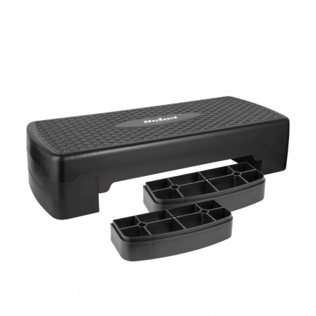 Fitness Step - REBEL ACTIVE Fitness Step 3 Levels 280mm x 680mm Black