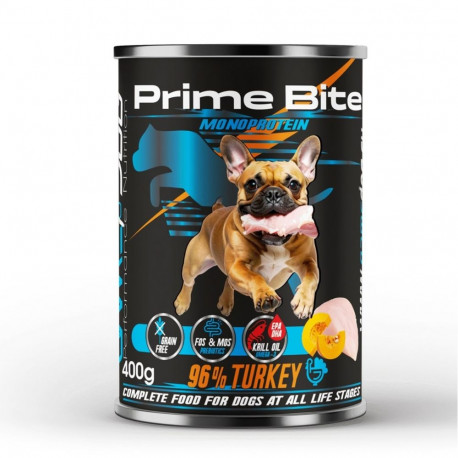 Dog Food - GAME DOG PRIME BITE Monoprotein Turkey with Pumpkin 400g