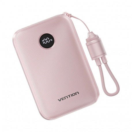 Power Bank - Vention 10000mAh 2xUSB-C 1xUSB-A 22.5W Pink