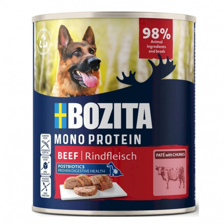 Dog Food - BOZITA Monoprotein Pate Beef 800g Gluten-Free Grain-Free
