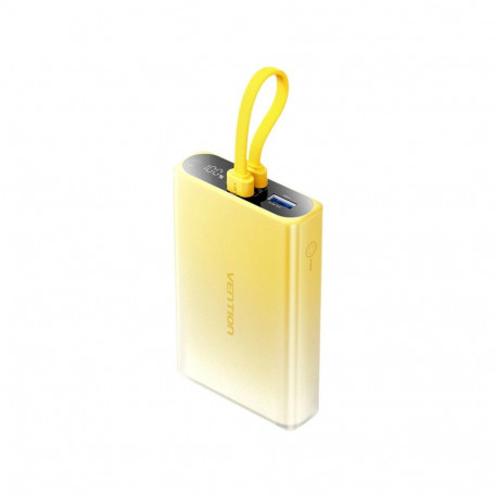 Power Bank - Vention 10000mAh 22.5W USB-C Lightning USB-A Yellow