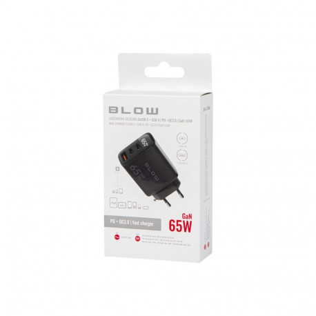 Charger - BLOW LCD Wall Charger USB-C 65W PD Black