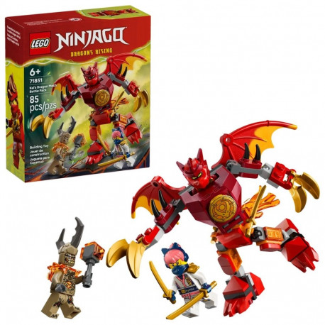 Constructor - LEGO NINJAGO 71851 Kai's Dragon Mech Battle Pack (Lego, 85 pieces, 3 minifigures)