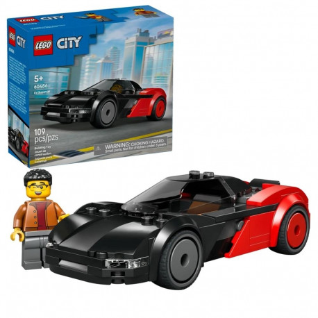 Construction Set - LEGO CITY 60486 EV Supercar (Lego, 109 pieces, 1 minifigure)