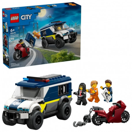 Construction Set - LEGO CITY 60479 Police Prisoner Transport Van (Lego, 198 pieces, 3 minifigures)