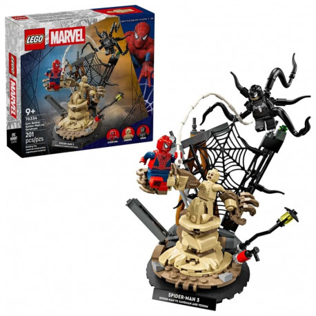 Constructor - LEGO MARVEL 76334 Epic Battle Spider-Man vs. Sandman (Lego, 201 pcs, 3 minifigures)