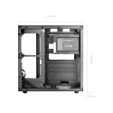 Computer Case - Mars Gaming MC-INFINIOLITE Midi Tower ATX, USB 3.2, Black