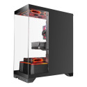 Computer Case - Mars Gaming MCPRISMA Midi Tower, RGB, Tempered Glass, Black