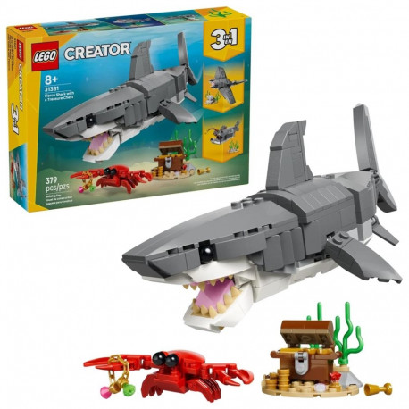 Construction Set - LEGO Creator 3 in 1 31381 Fierce Shark 379 Pieces