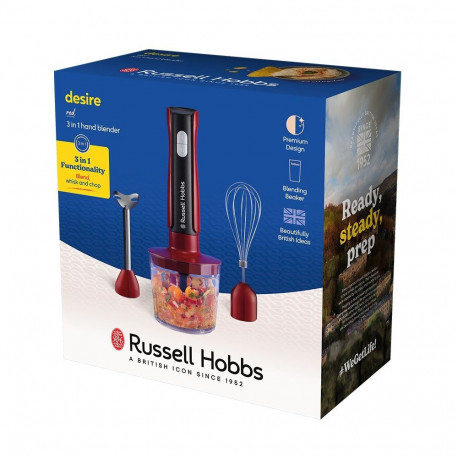 Home & Kitchen Appliances - Russell Hobbs 27140-56 Portable Blender 1L 500W Black, Red, Transparent