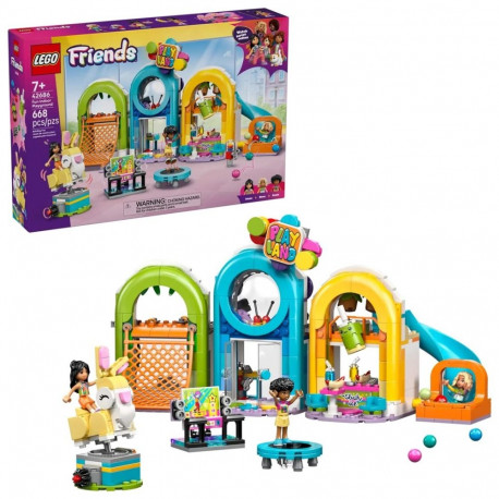 Toy Set - LEGO FRIENDS 42686 Fun Indoor Playground (Lego, 668 pieces, 3 minifigures)