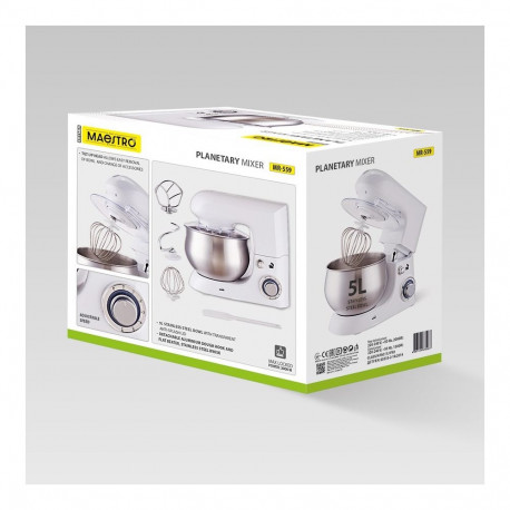 Stand Mixer - Maestro MR-559 5L 2000W 6 Speed White