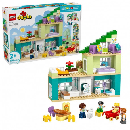 Toy Building Set - LEGO DUPLO 10470 3 in 1 Modern Family House 166 Pieces