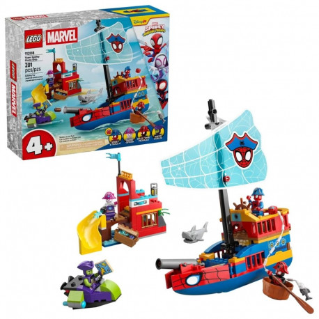 Constructor - LEGO MARVEL 11208 Team Spidey Pirate Ship (Lego, 201 pieces, 4 minifigures)