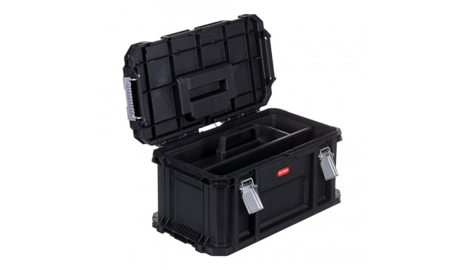Tool Box - KETER Connect Rolling System Toolbox Set, Durable, Black
