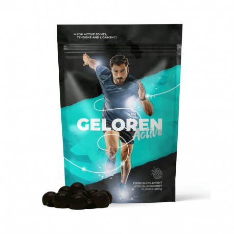Health Supplement - GELOREN Active Blackberry Gummies (CONTIPRO, 90 pcs, collagen, vitamin C)