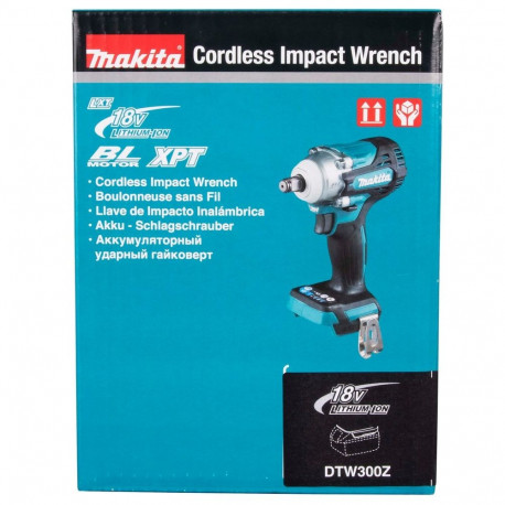Power Tool - Makita DTW300Z 18V Impact Driver 3200 RPM Black, Blue