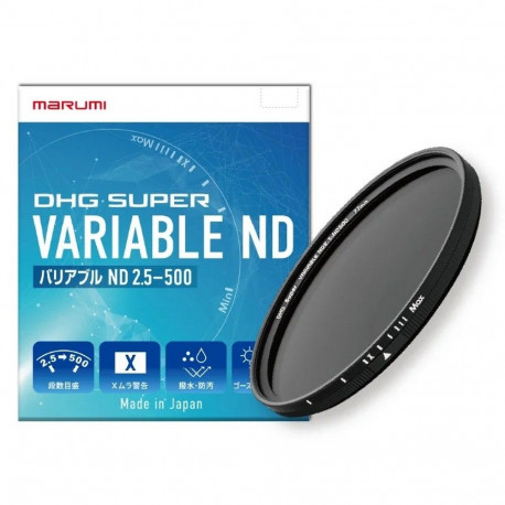 Camera Filter - Marumi Super DHG Vari ND2.5-500 77mm Gray