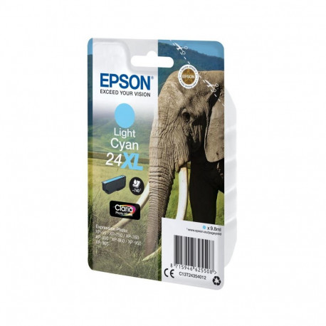 Ink Cartridge - Epson Ink No 24 XL Light Cyan (Epson, C13T24354012, High Yield, Cyan)