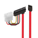 SATA Cable - Lindy SATA Data & Power Cable 0.5m 6Gbps