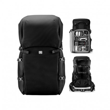 Camera Backpack - K&F Concept Star Wander 05 40L Waterproof Nylon Black