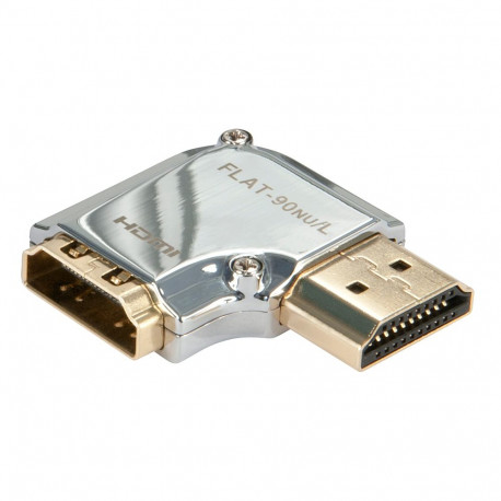 Adapter - Lindy CROMO HDMI Male to Female 90 Degree Right Angle Gold Plated