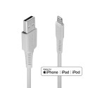 Cable - Lindy USB Type A to Lightning Cable 3m 480Mbps White