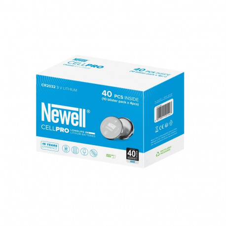 Battery - Newell CR2032 Lithium Battery 40 pcs 3V