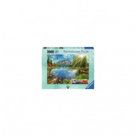 Puzzle - Ravensburger 1000 Life At The Lake Scenic Jigsaw 1000 Pieces