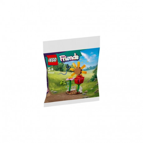 Construction Set - Lego 30659 Friends Flower Garden (Lego, 30659, garden scene, colorful elements)