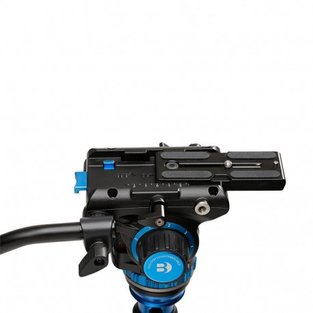 Video Head - Benro S6PRO 6kg Load Capacity, Continuous Tilt & Pan, Black