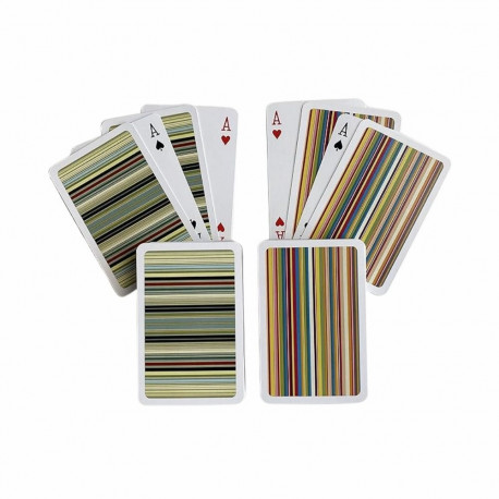 Card Game - Piatnik Stripes Bridge Cards 2 Decks 55 Cards Each