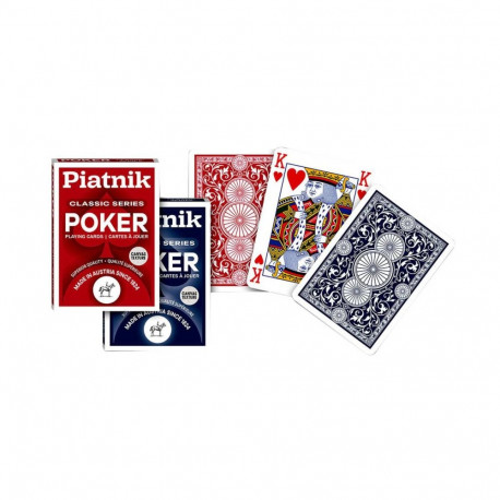 Playing Cards - Piatnik Classic Series Poker Cards 2 Decks Red and Blue