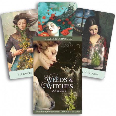 Oracle Card Deck - Weeds & Witches Oracle Cards (US Games Systems, 50 cards, 64-page guidebook)