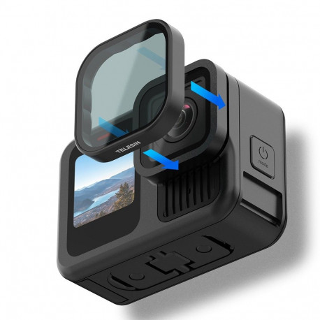 Camera Filter - Telesin GP-FLT-904 Underwater Filter Set for GoPro HERO9-12 Red, Magenta, Violet