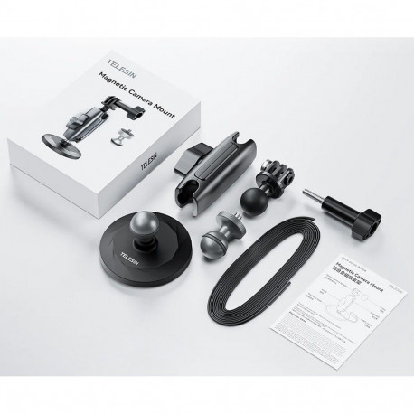 Camera Mount - Telesin CMM-001 Aluminum Magnetic Mount for GoPro Cameras