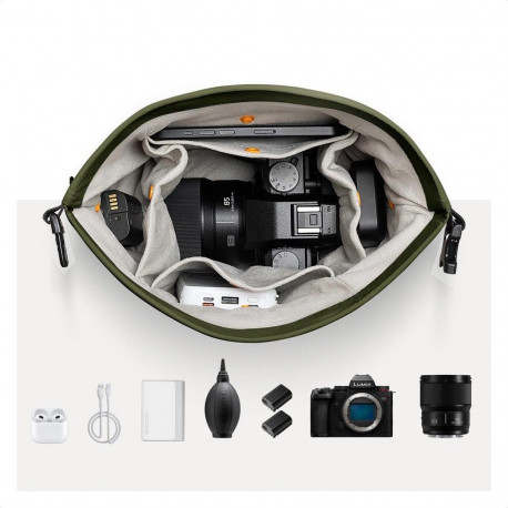 Camera Bag - ULANZI Sling Halfmoon Crossbody 5L Adjustable Strap Black