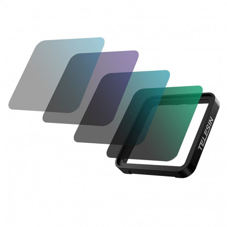 Camera Filter - Telesin GP-FLT-904 Underwater Filter Set for GoPro HERO9-12 Red, Magenta, Violet