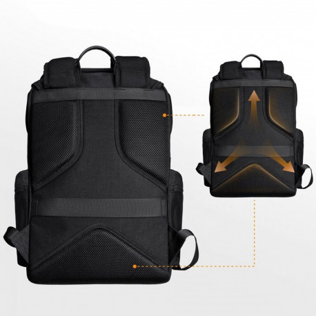 Camera Backpack - K&F Concept Shadow Beta, 15.6" laptop sleeve, rain cover, Black