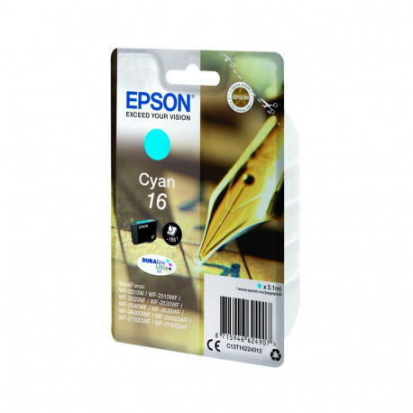 Ink Cartridge - Epson Ink No 16 (C13T16224012, cyan)