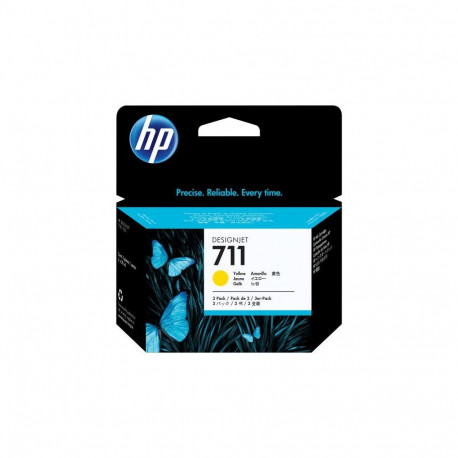 Ink Cartridge - HP 711 Yellow Ink Cartridge (HP, CZ136A, 29 ml) Yellow