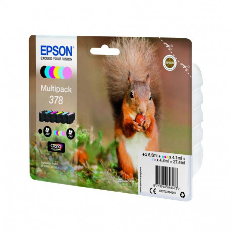 Ink Cartridge - Epson Ink 378 Multipack (C13T37884010, Claria Photo HD, Cyan)