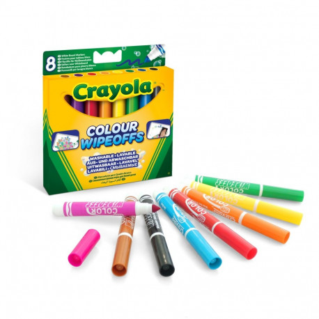 CRAYOLA Markerid valgele tahvlile, 8 tk