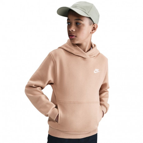 Bluza dla dzieci Nike Sportswear Club Fleece beżowa FD3000 200 M