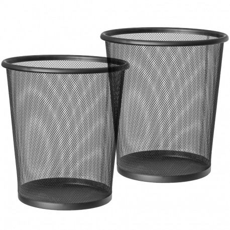 art moon Mesh 2 Pack Waste Paper Bin 12L Powder-coated Steel