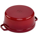 Staub Round Cocotte, 26cm cast iron, cherry