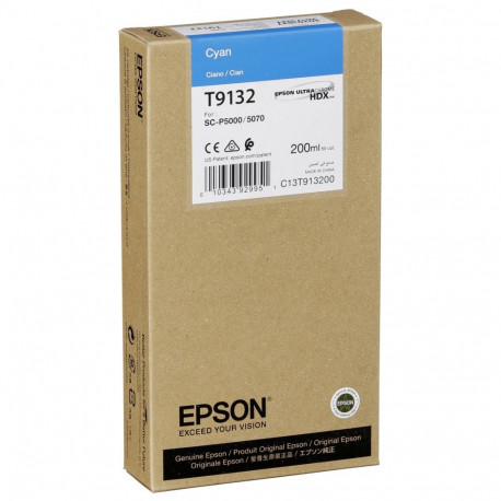 Epson tindikassett tsüaan T 913 200 ml T 9132